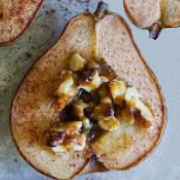 Baked Pears Honey Pecans