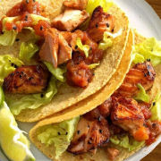 Spicy Salmon Tacos
