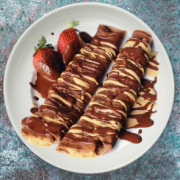 Chocolate Peanut Butter Crepes